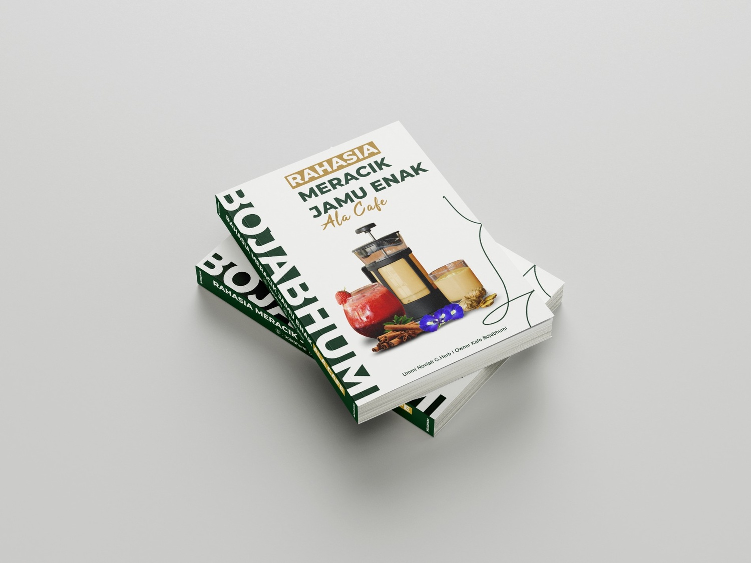 Foto dummy buku resep herbal Pakar Jamu
