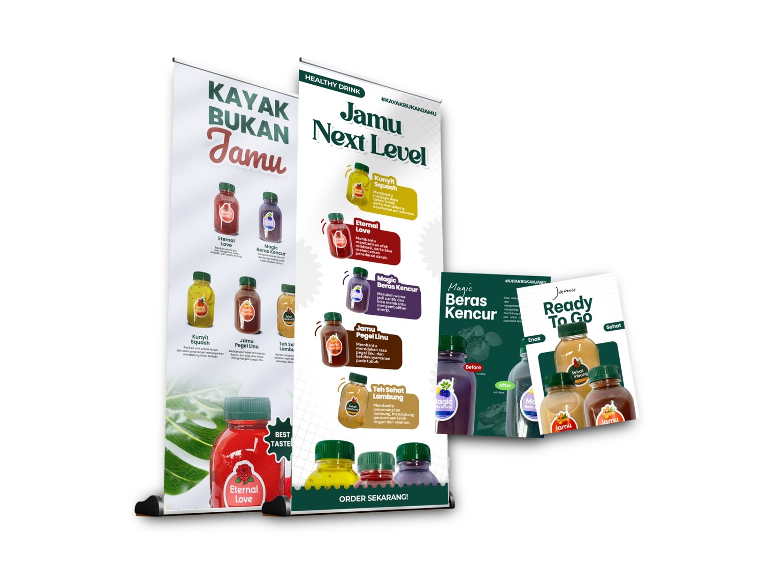 Poster modul pembelajaran herbal modern